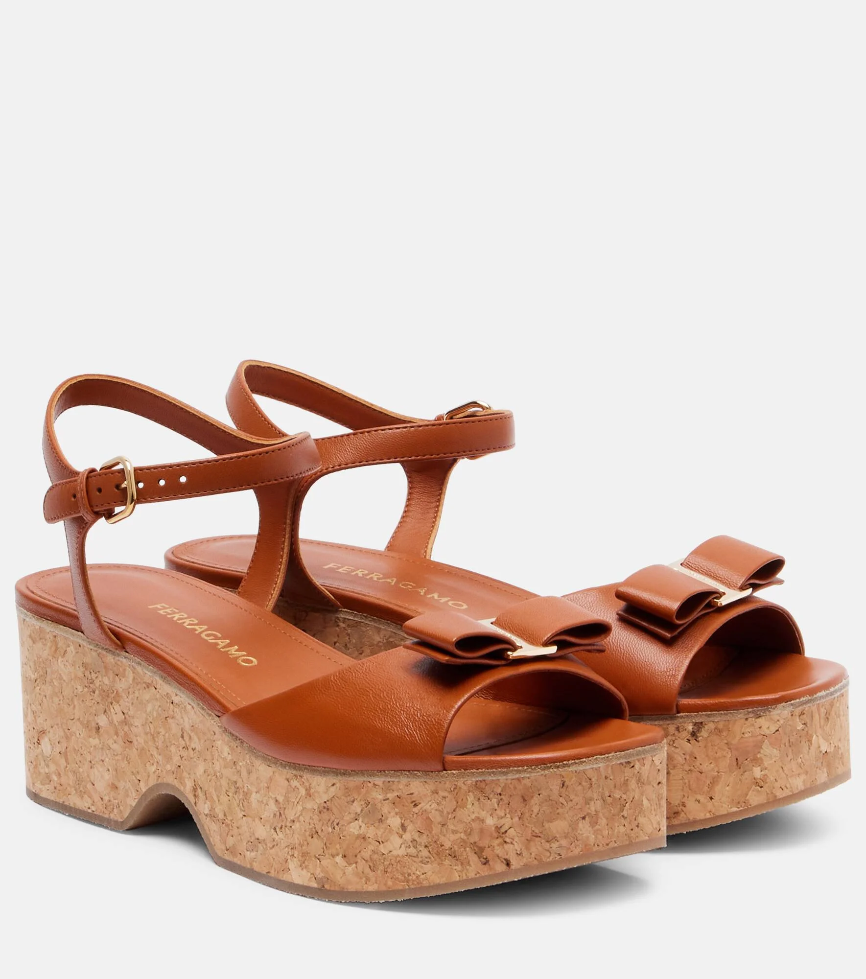 70mm leather sandals - 1