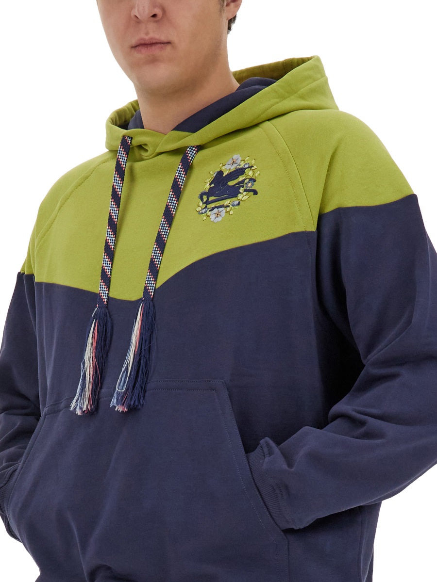 Etro Men Hooded Sweatshirt With Logo - 4