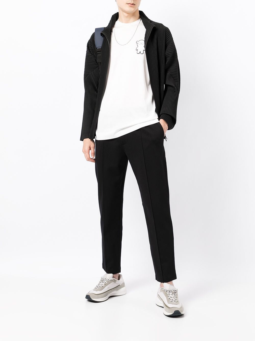 elasticated-waist slim joggers - 2