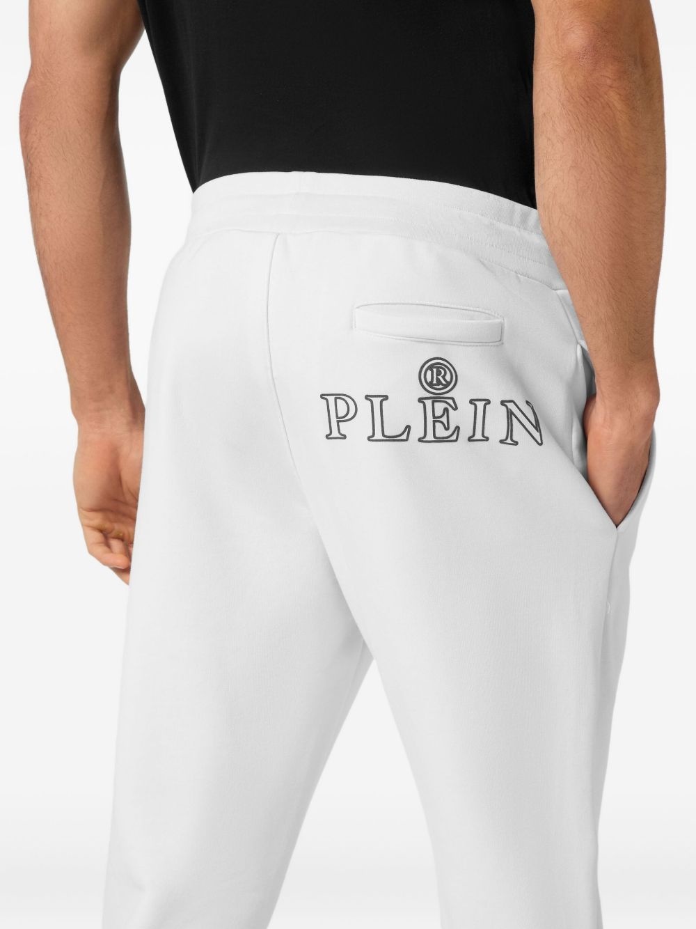 cotton-blend track pants - 5