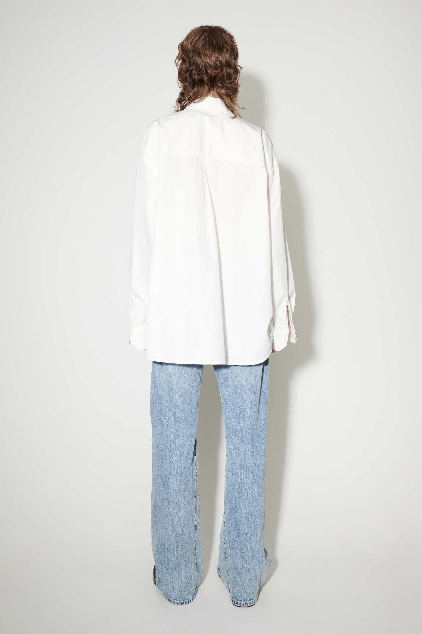 Borrowed Shirt White Peached Cupro Poplin - 5