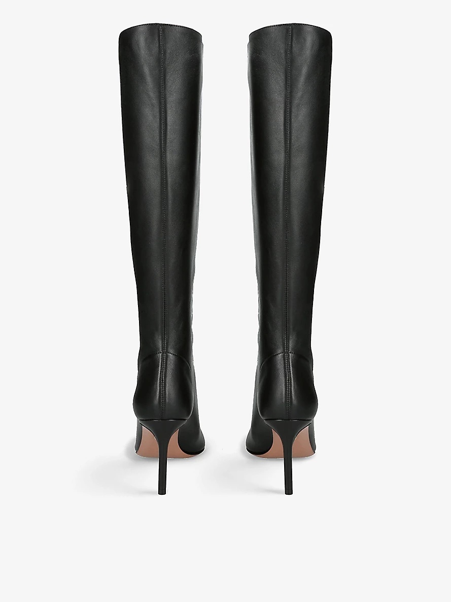 Matignon 75 knee-high leather heeled boots - 3