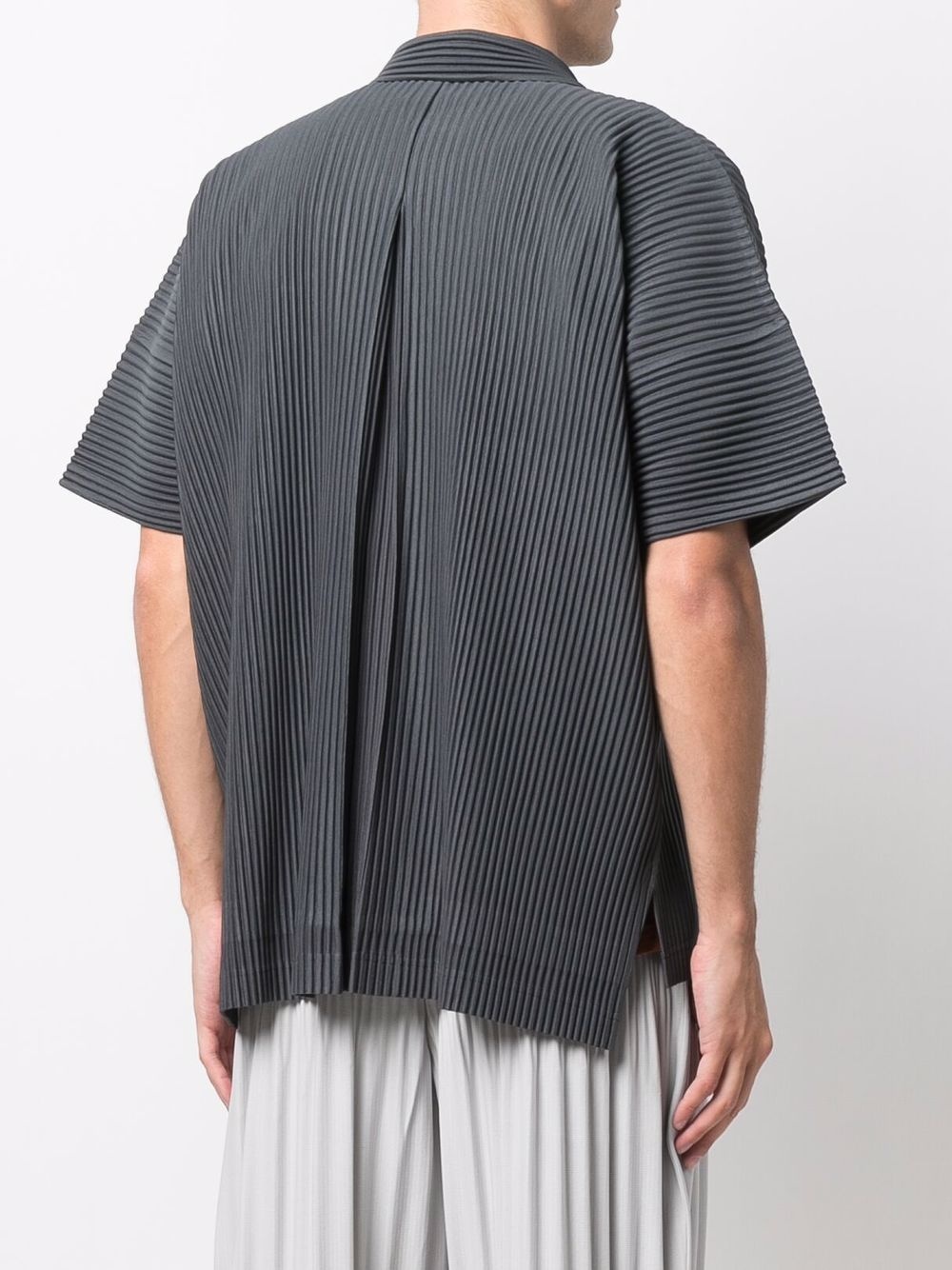 pleated short-sleeved shirt - 3