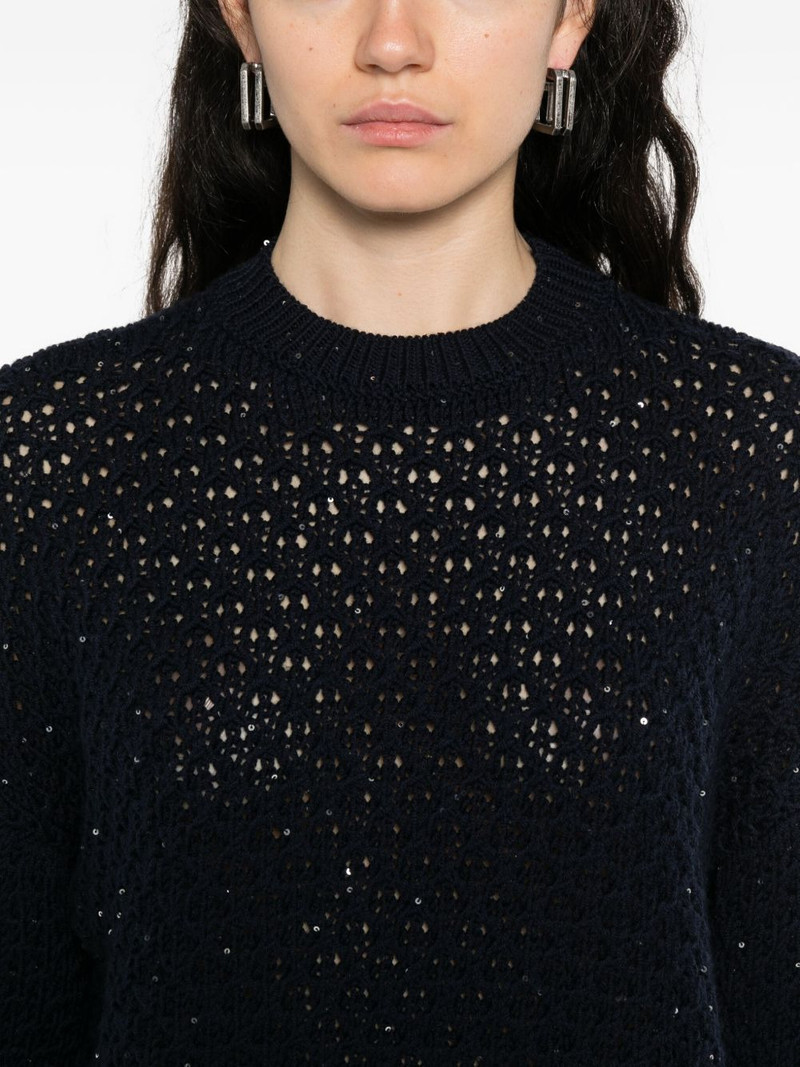 sequin-embellished wool sweater 5