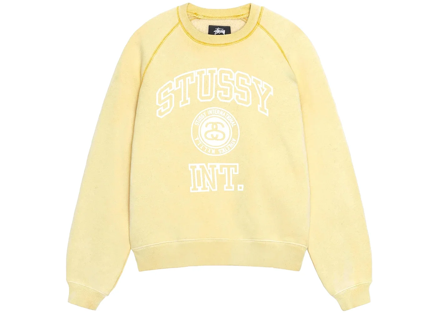 Stussy Overlock Varsity Raglan Crew Honey - 1