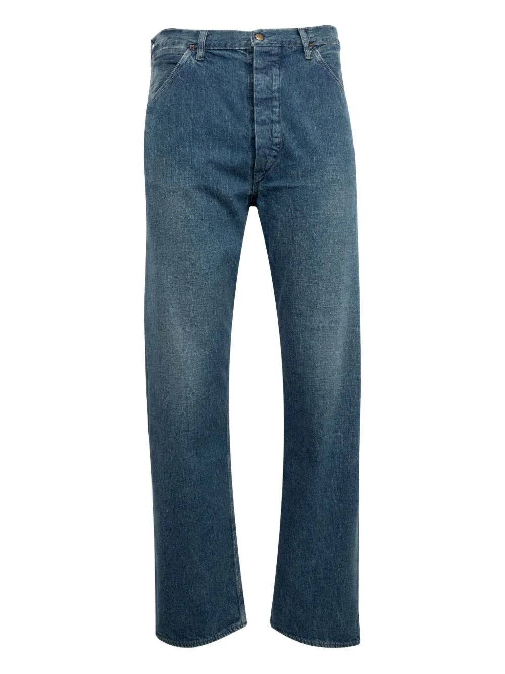 strap-detail jeans - 1