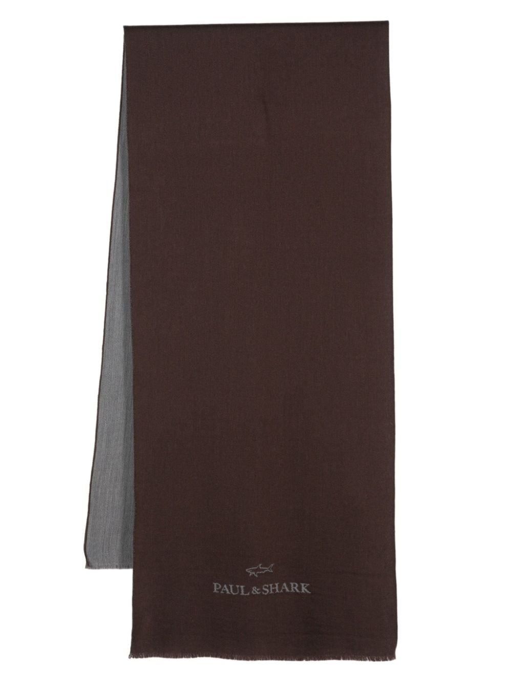 logo-jacquard scarf - 1