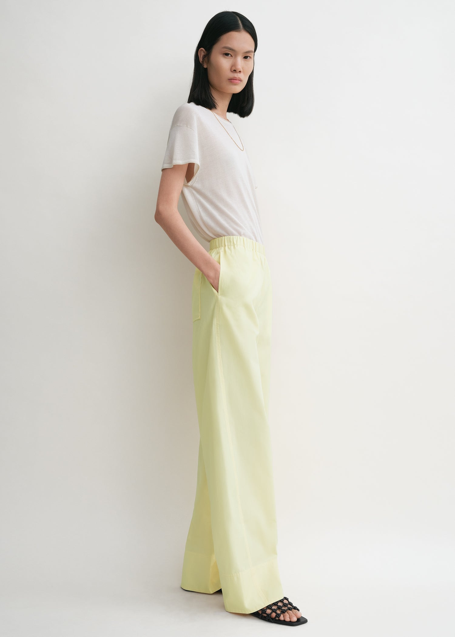 Twisted seam boxer trousers straw - 3