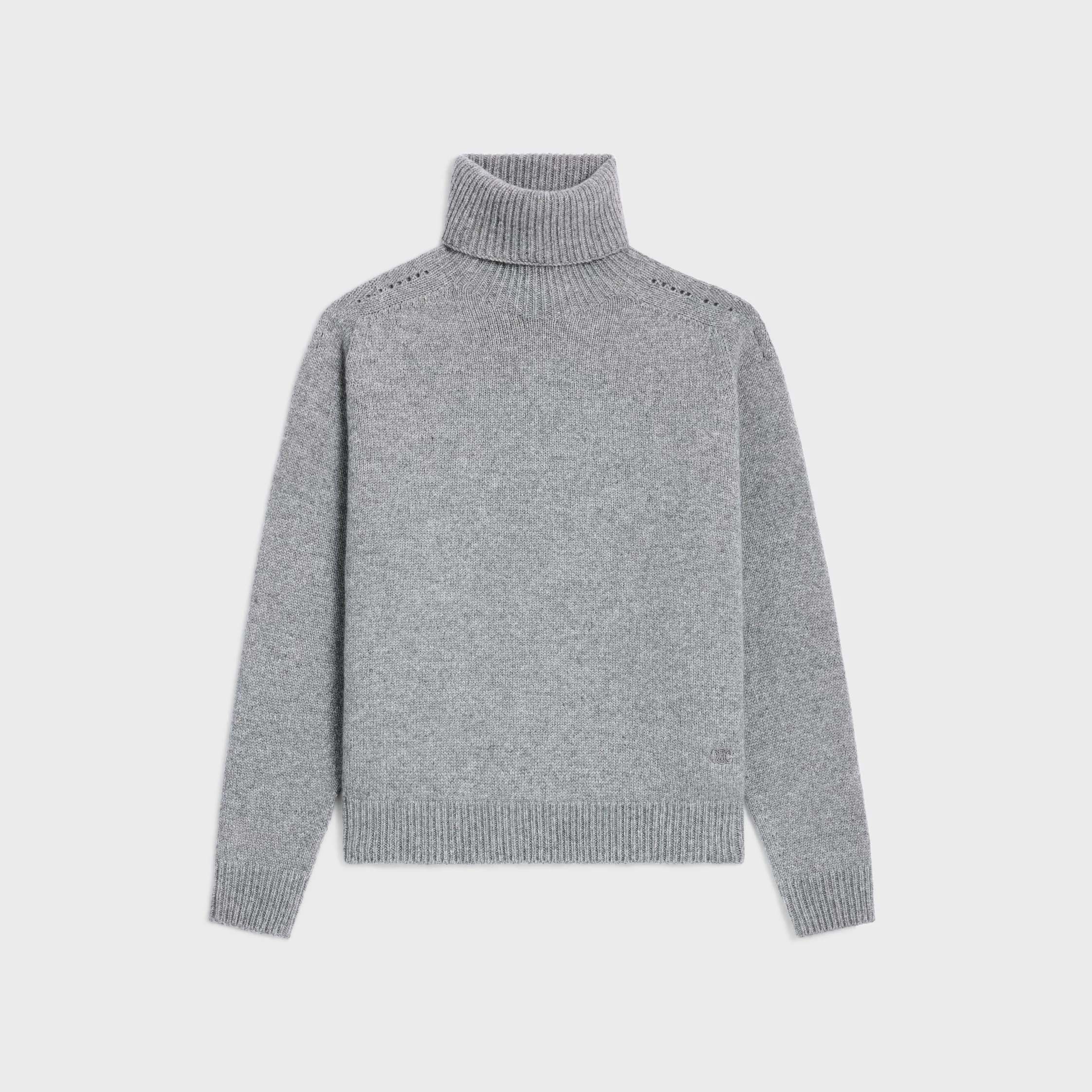turtleneck sweater IN seamless cashemire - 1