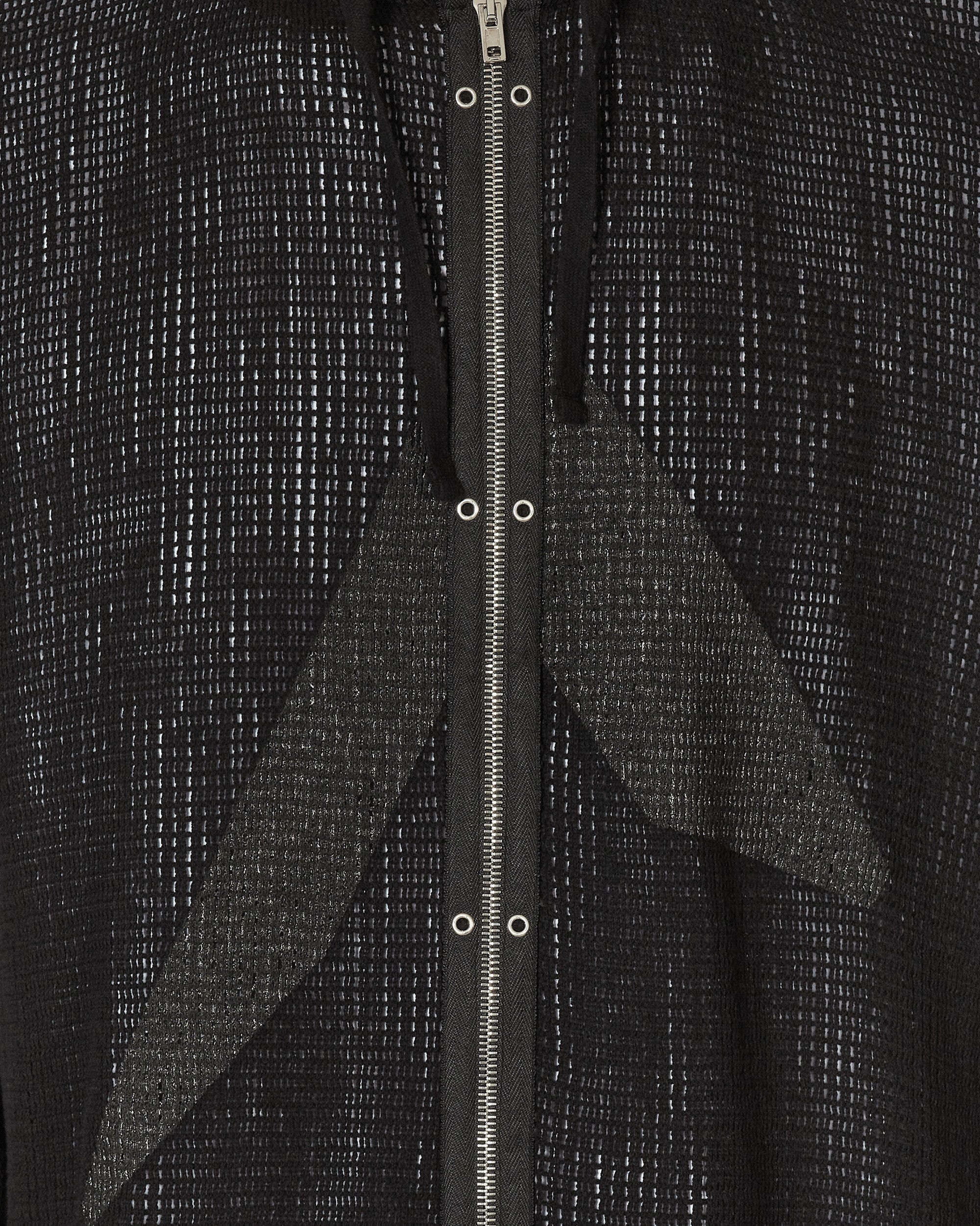 1017 ALYX 9SM Mesh Longsleeve Hooded Tee Black | slamjam