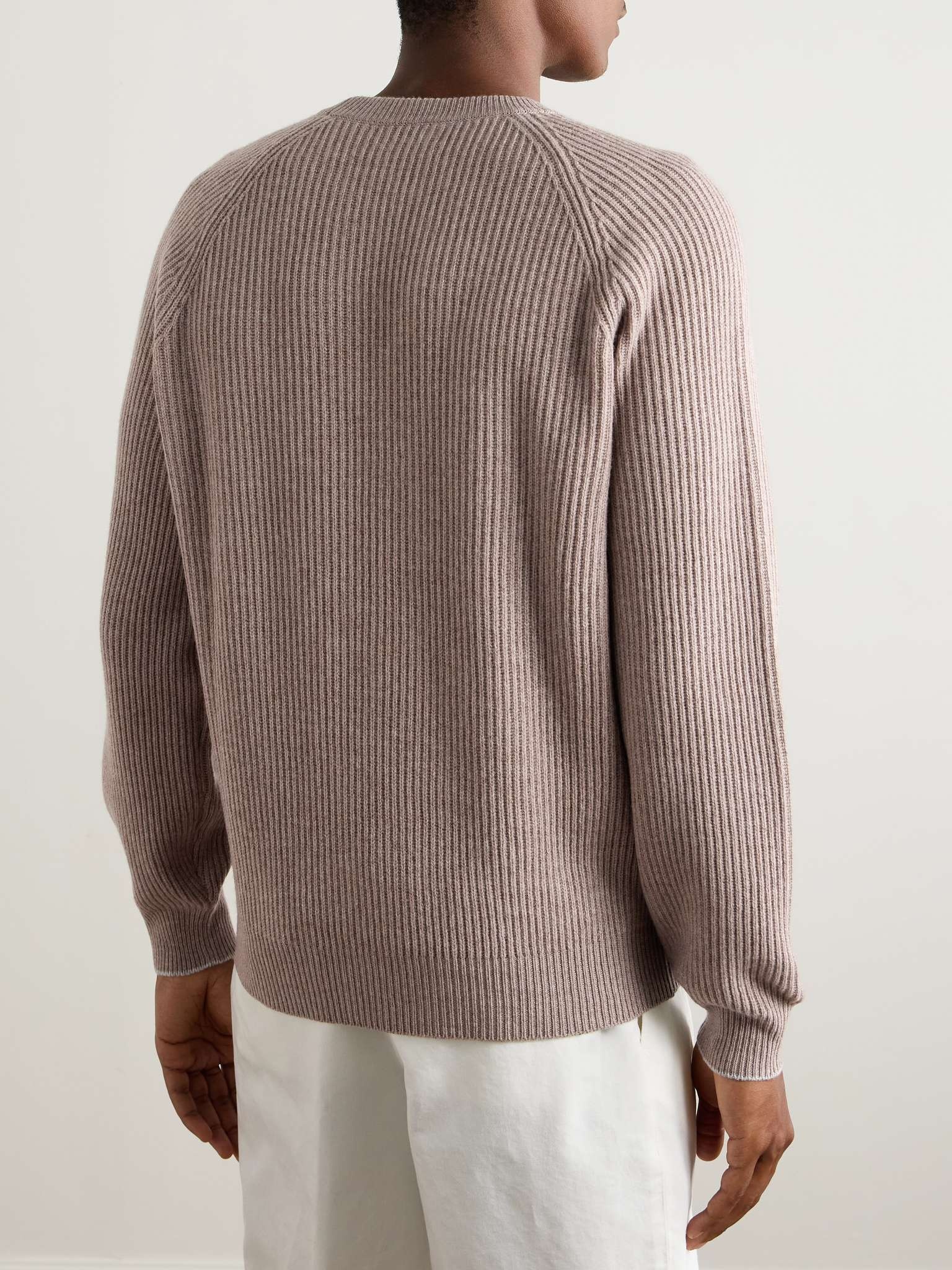 Ribbed Cashmere Sweater - 4