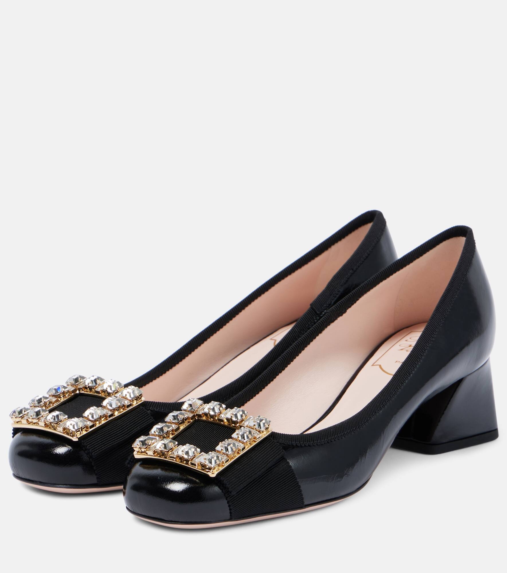 Très Vivier embellished patent leather pumps - 4