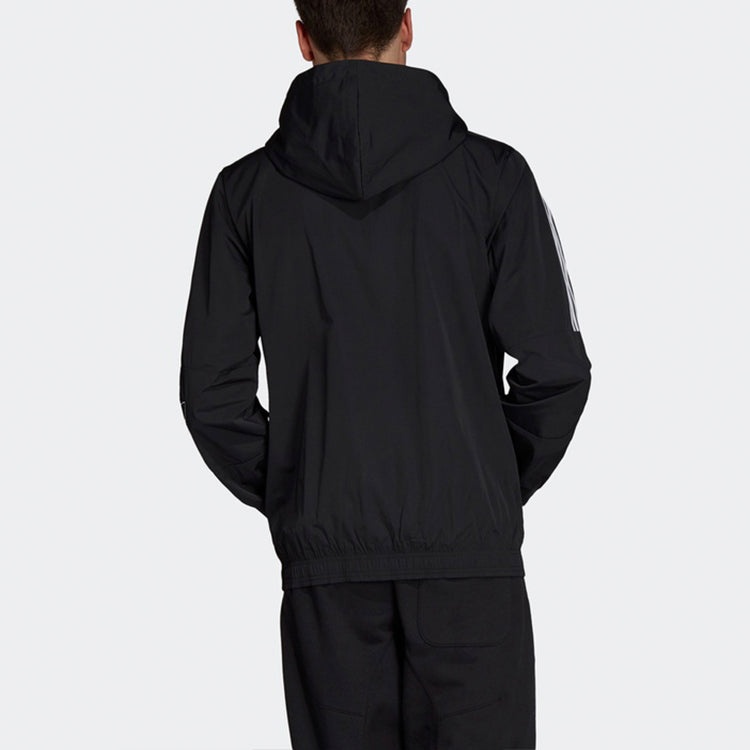 adidas originals Casual Zipper Hooded Jacket Black EB4086 - 4