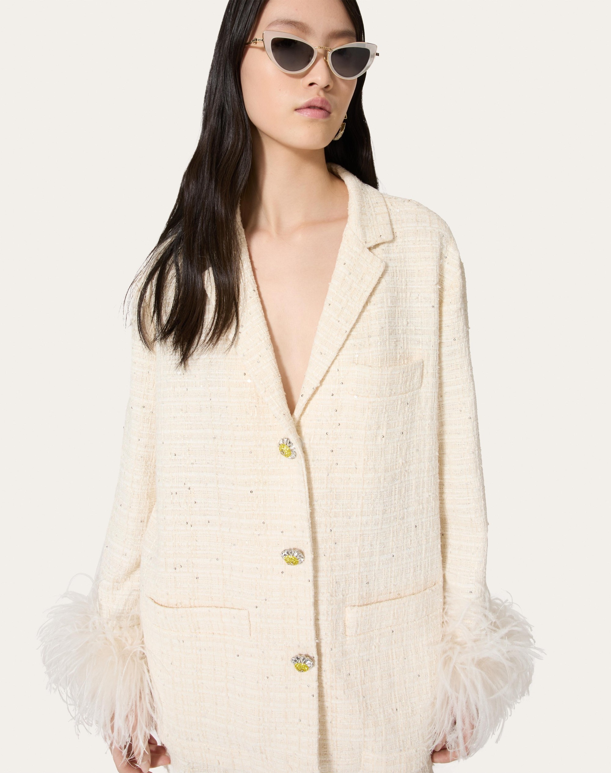 DELICATE TWEED JACKET - 5