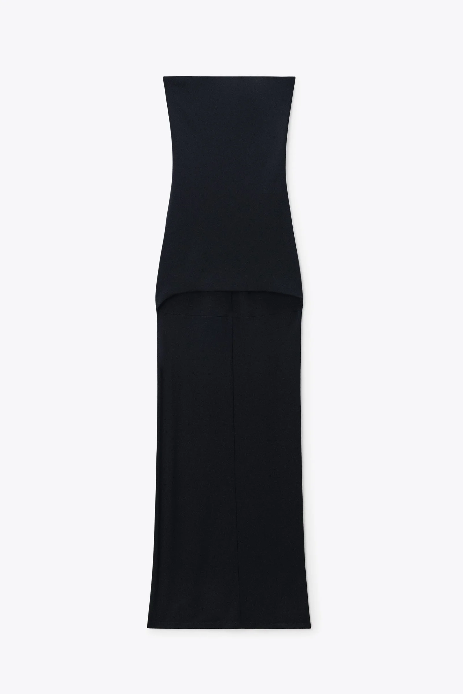 strapless high-low bodycon dress - 1