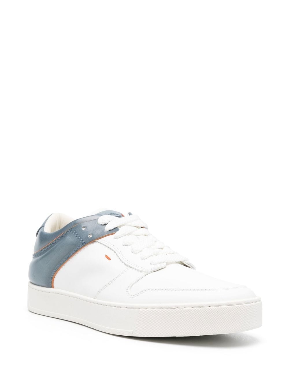 colour-blocked low-top sneakers - 2