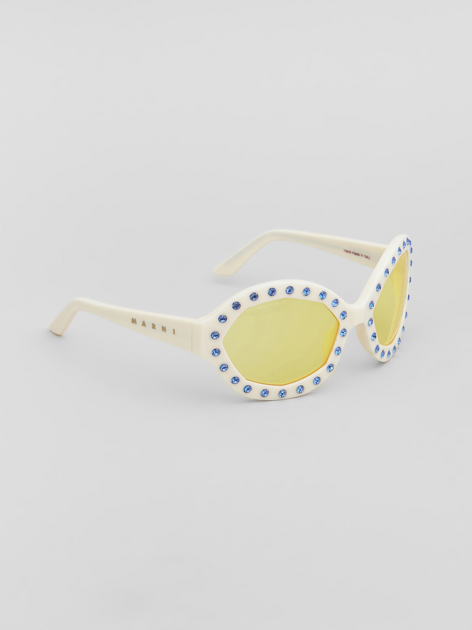 NAICA MINE WHITE ACETATE AND NYLON SUNGLASSES - 3