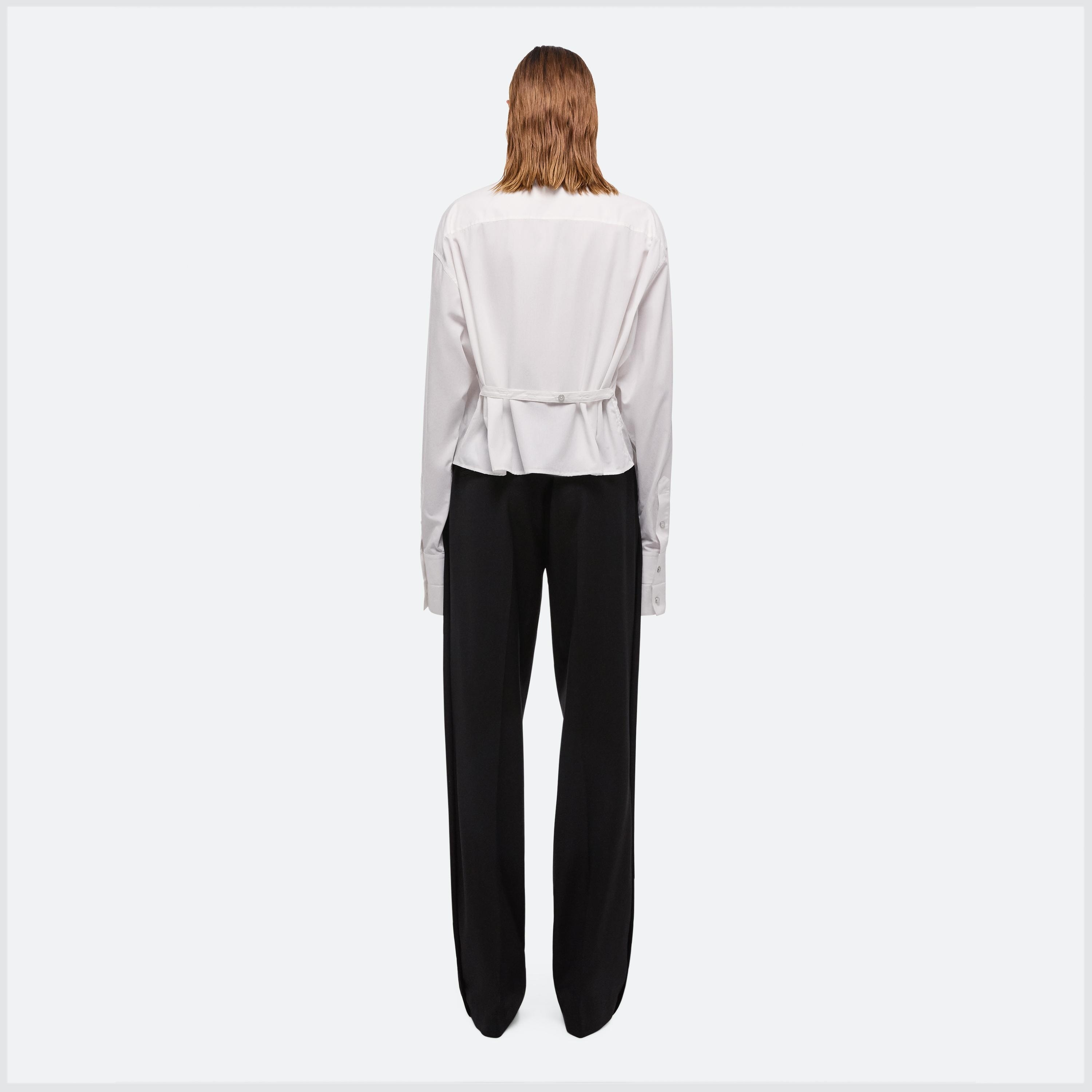 COLLARLESS TUX SHIRT - 5