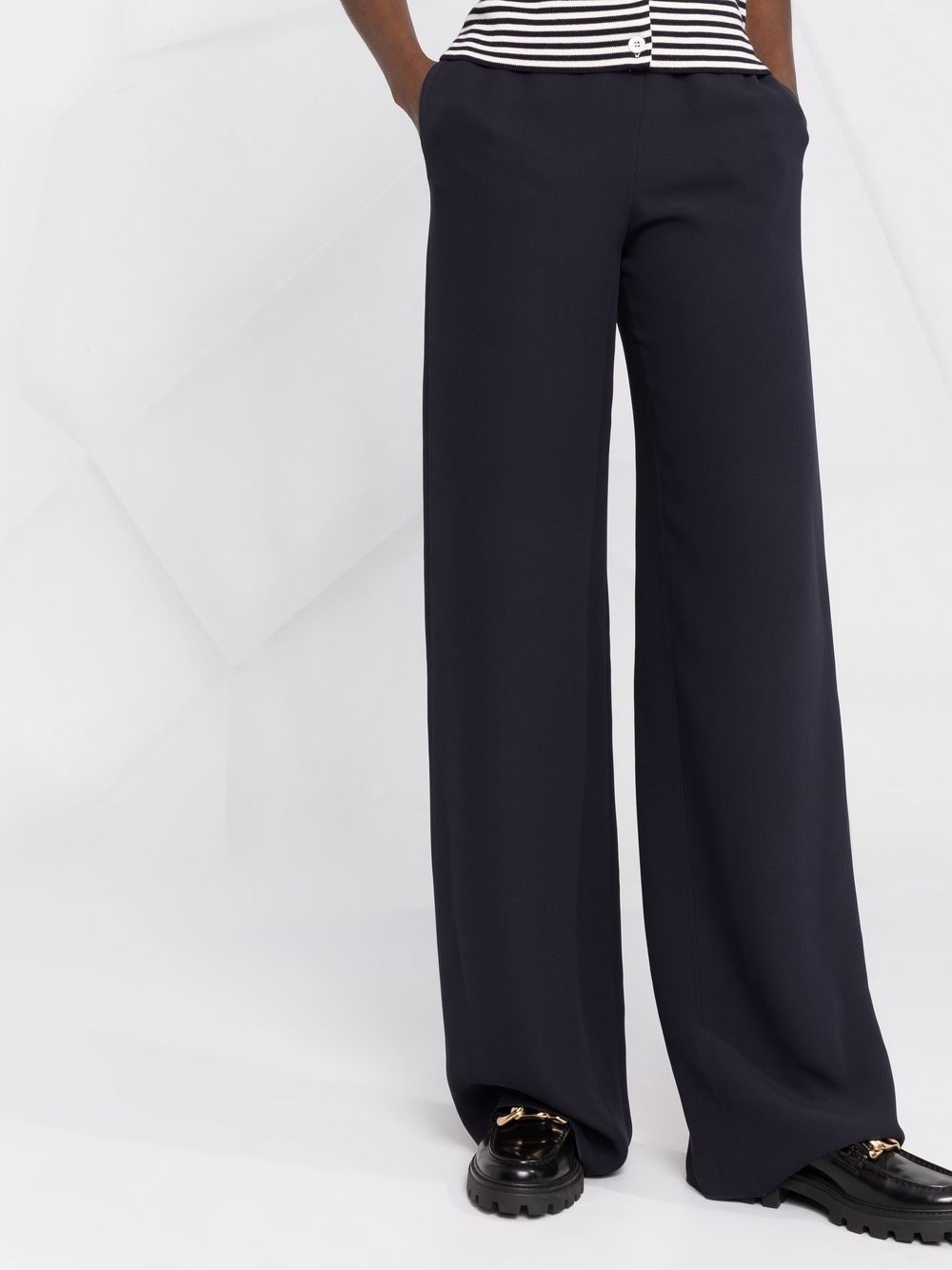 high-waisted wide-leg trousers - 5