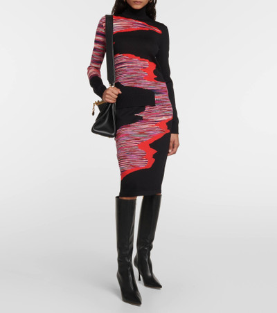 Missoni Space-dyed wool midi skirt outlook