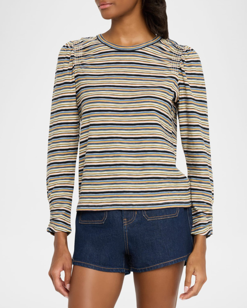 Bouvet Shirred Long-Sleeve Tee 4