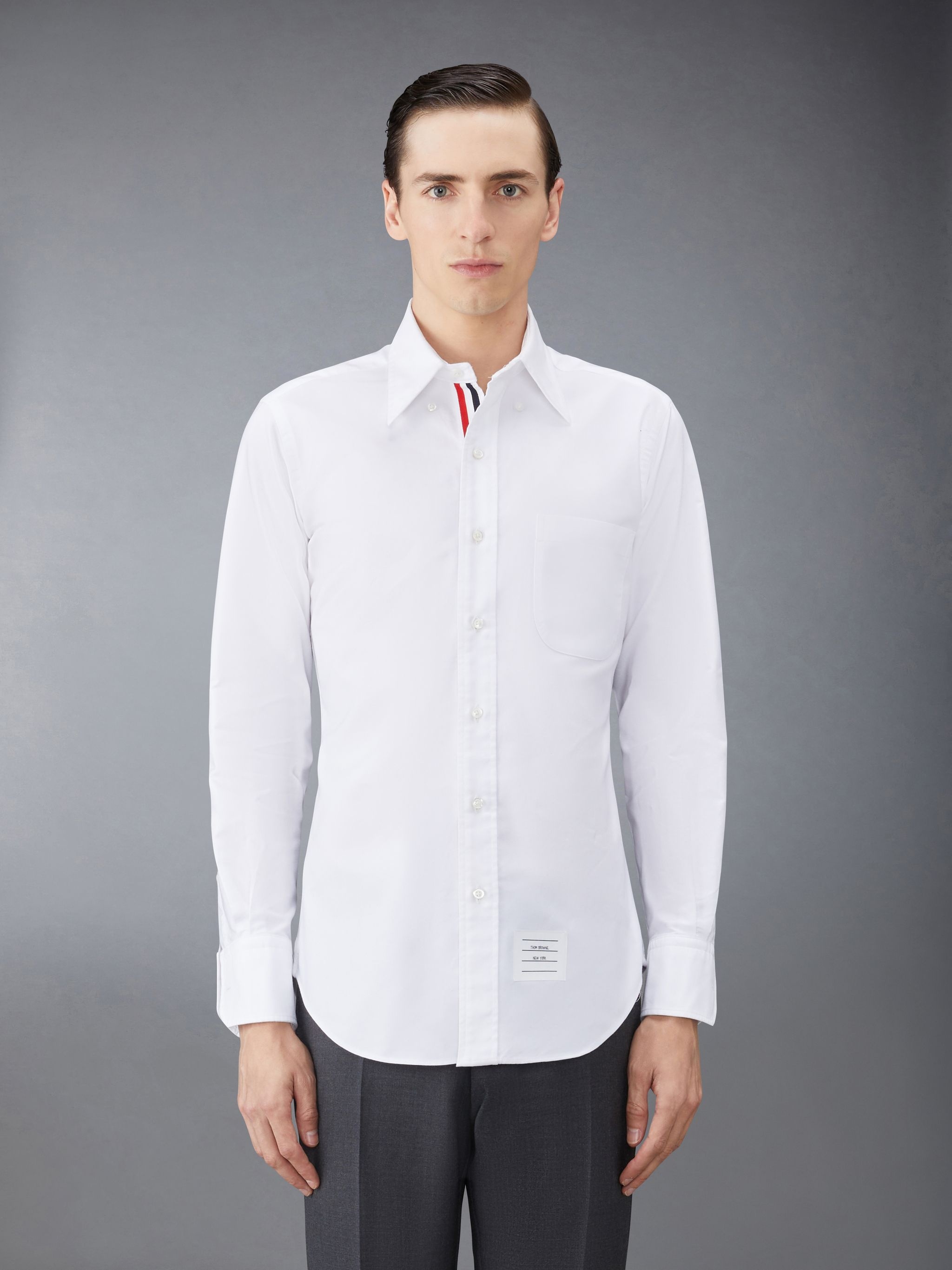 Thom Browne button-up cotton shirt | REVERSIBLE