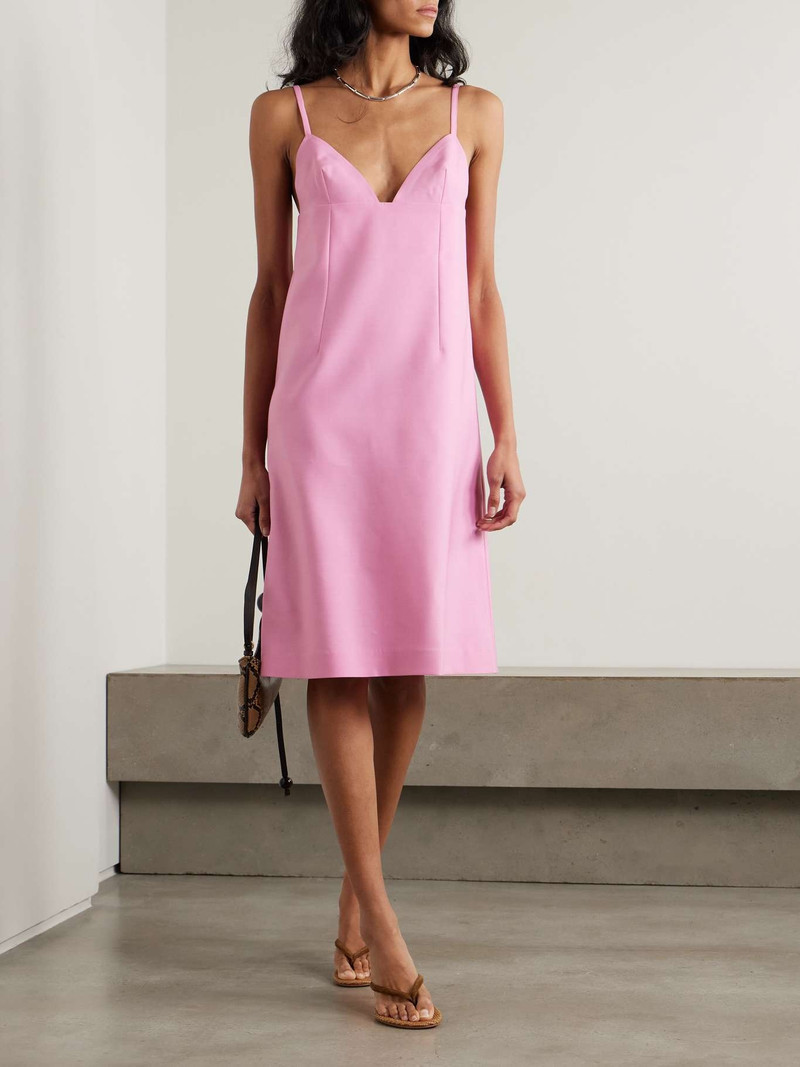 JACQUEMUS The Camison wool and silk-blend midi dress outlook