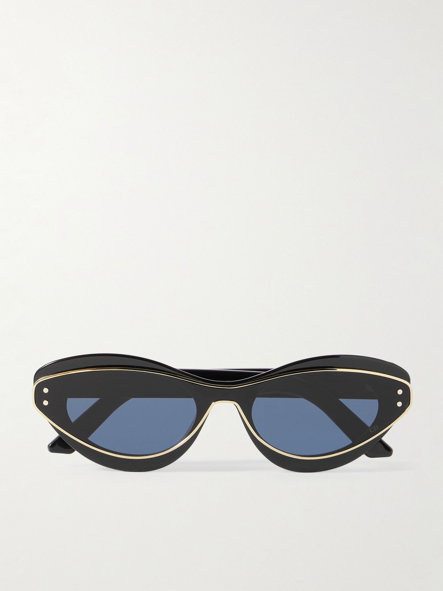 DiorMeteor B1I gold-tone and acetate cat-eye sunglasses Black - 1