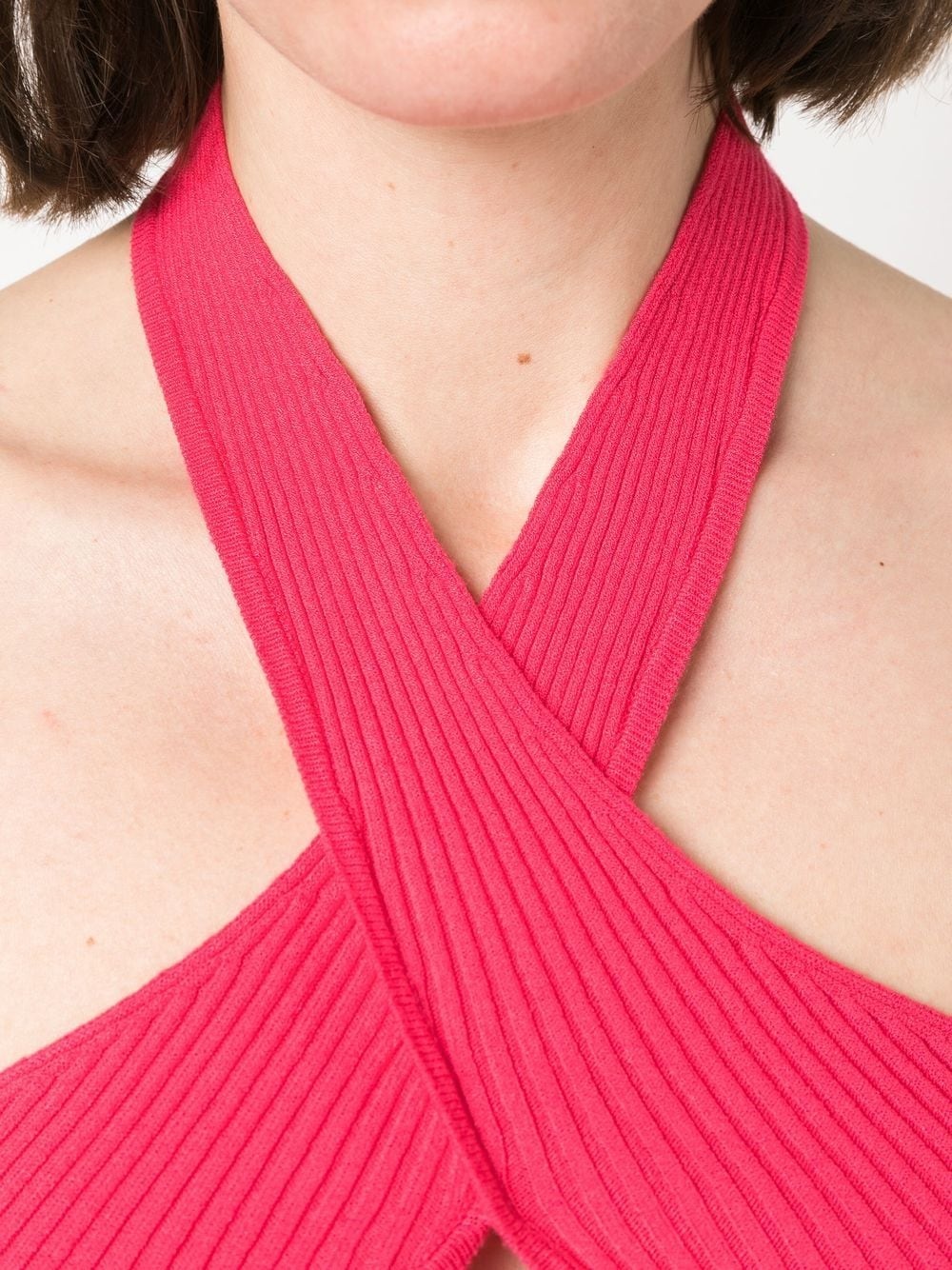 ribbed-knit crop top - 5