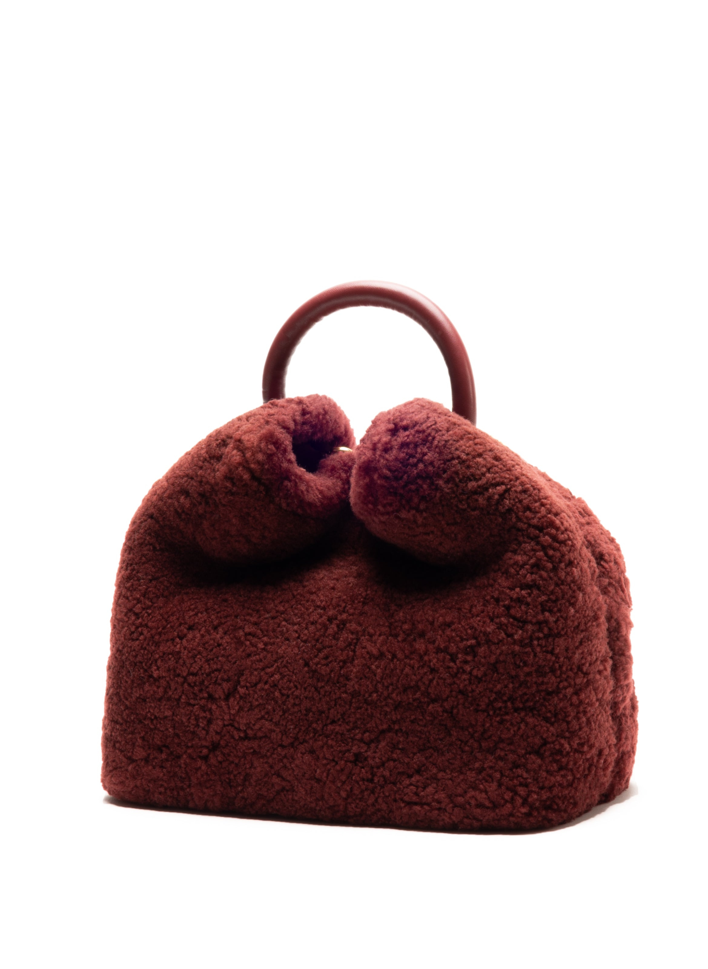 Baozi Shearling Teddy Burgundy - 2