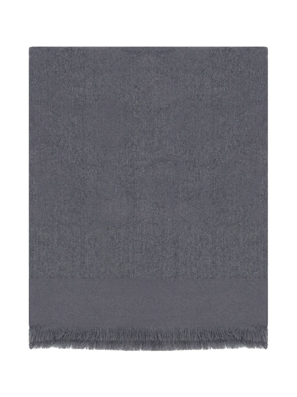 logo-jacquard scarf - 2