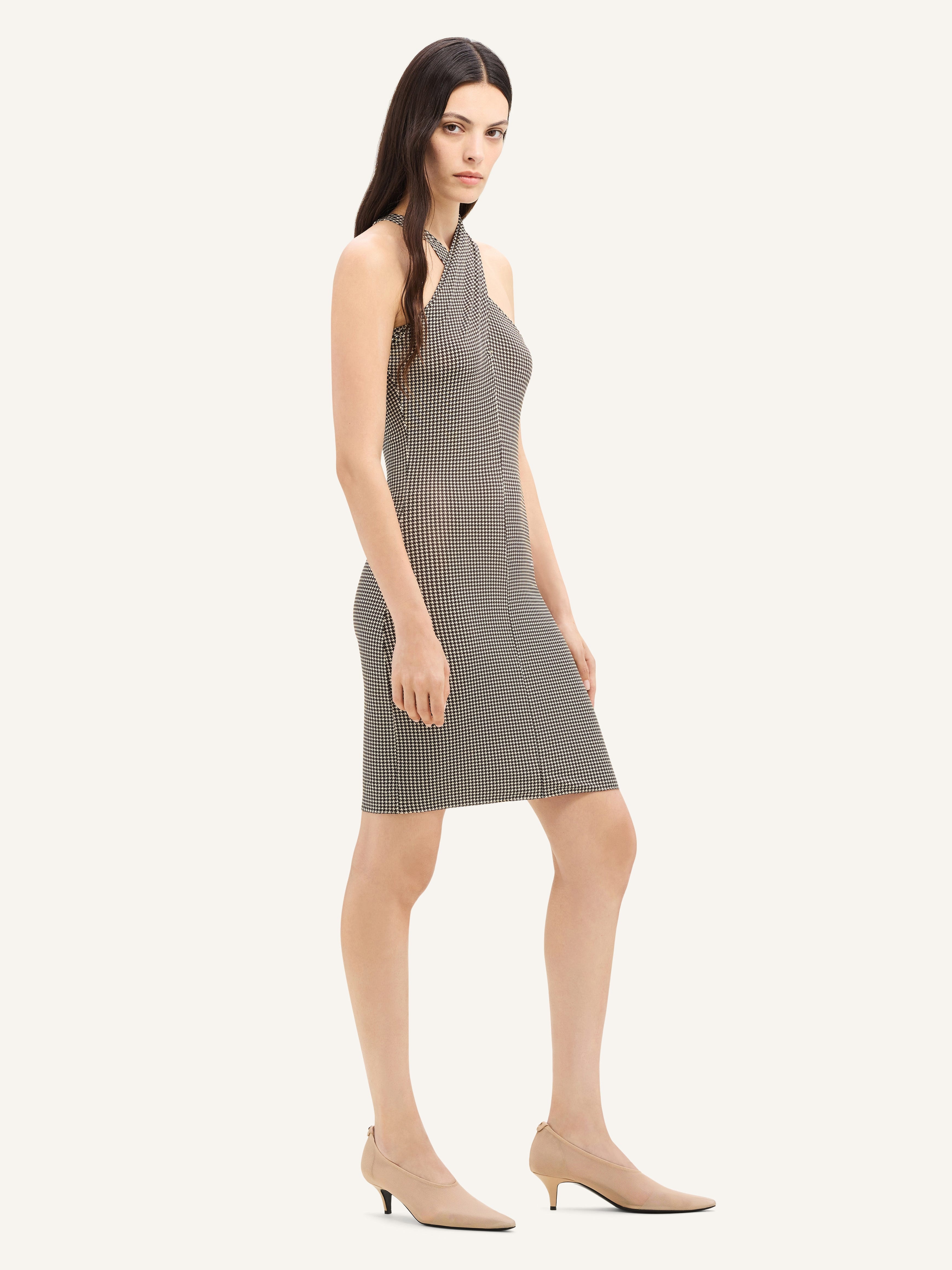 CRISS CROSS MINI JERSEY DRESS - 3