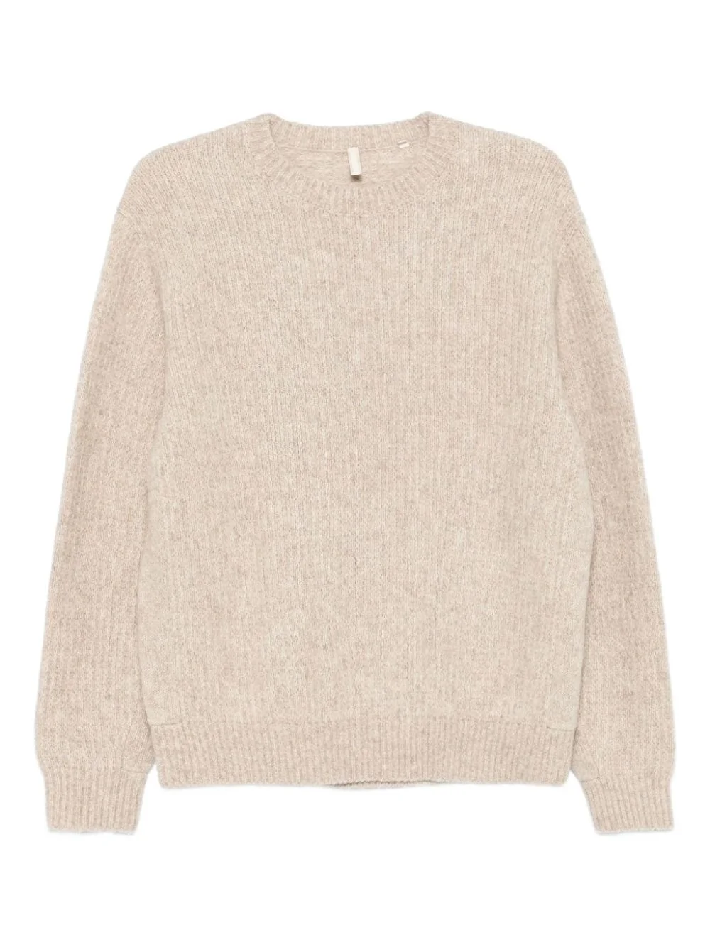 ribbed alpaca sweater - 1