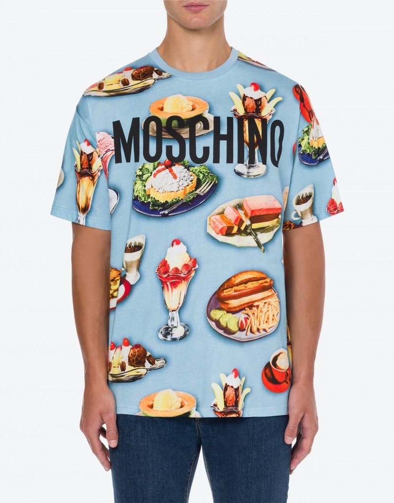 Moschino FOOD PRINT JERSEY T-SHIRT outlook