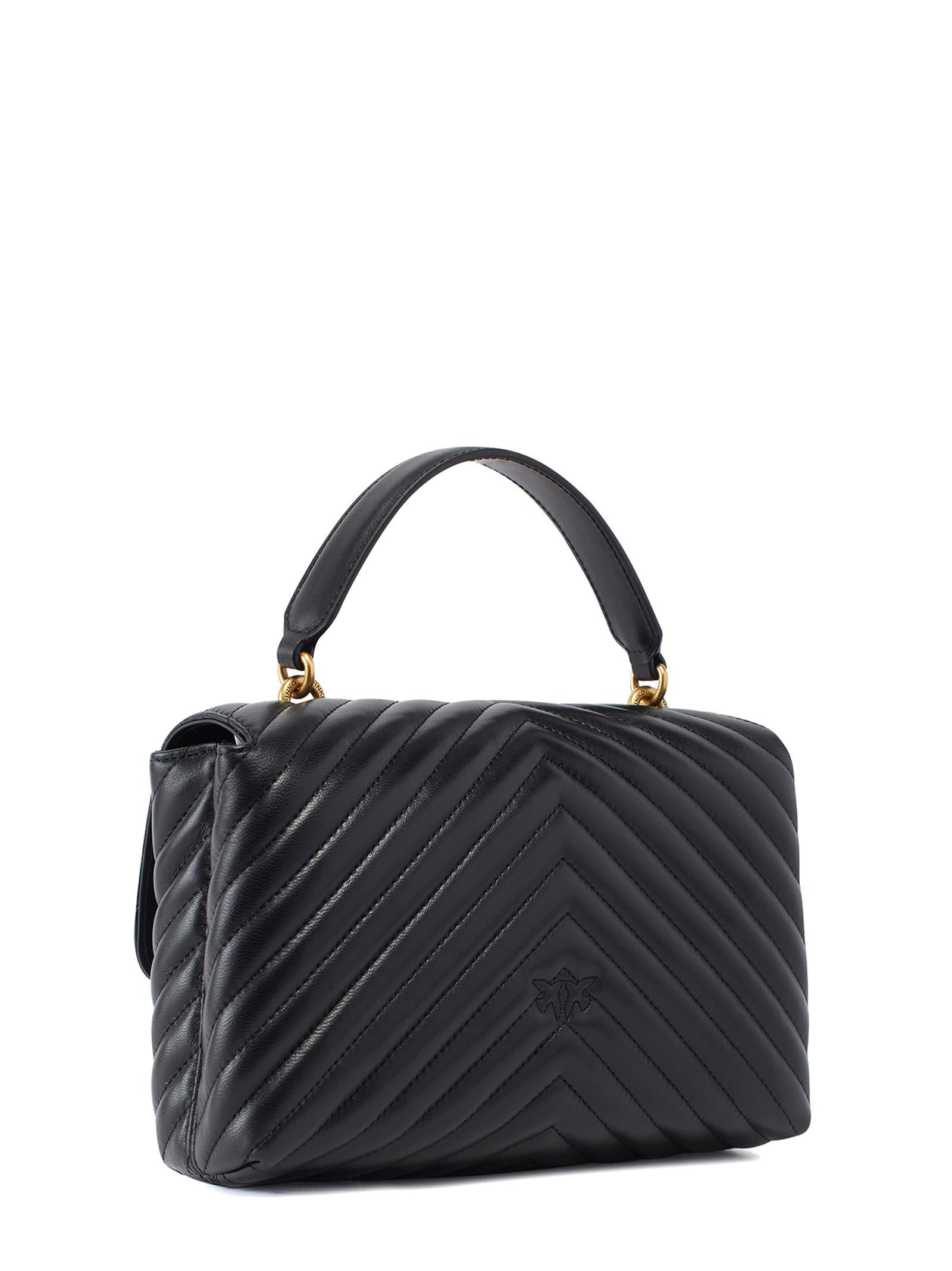BORSA A MANO CLASSIC LADY LOVE BAG PUFF CHEVRON PINKO - 2