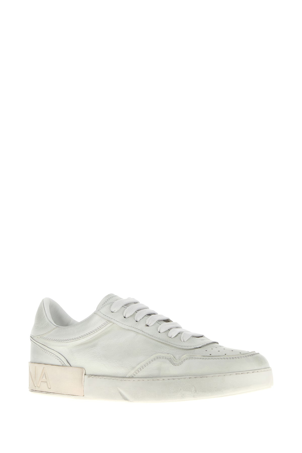 Chalk leather sneakers - 2