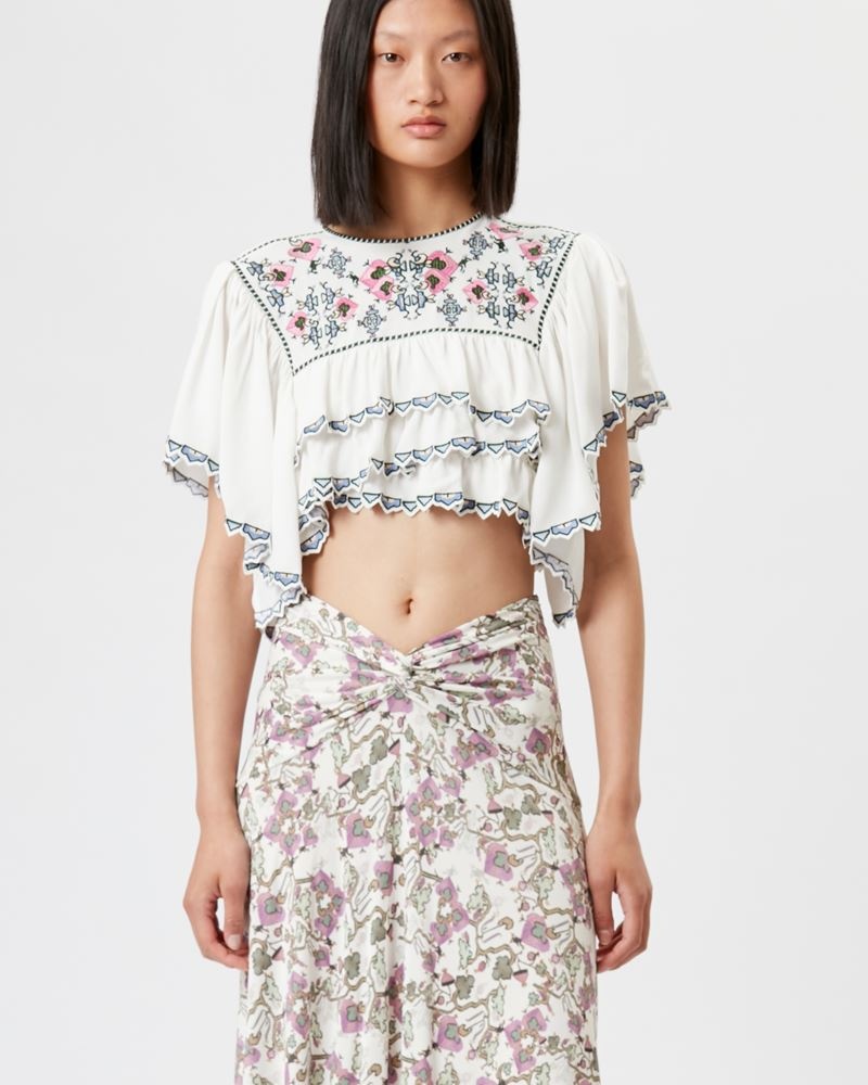 SANA EMBROIDERED CROP TOP - 4