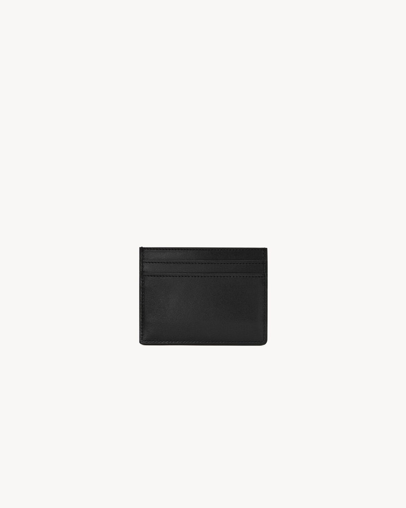 SAINT LAURENT TINY CASSANDRE CREDIT CARD CASE IN SHINY LEATHER outlook