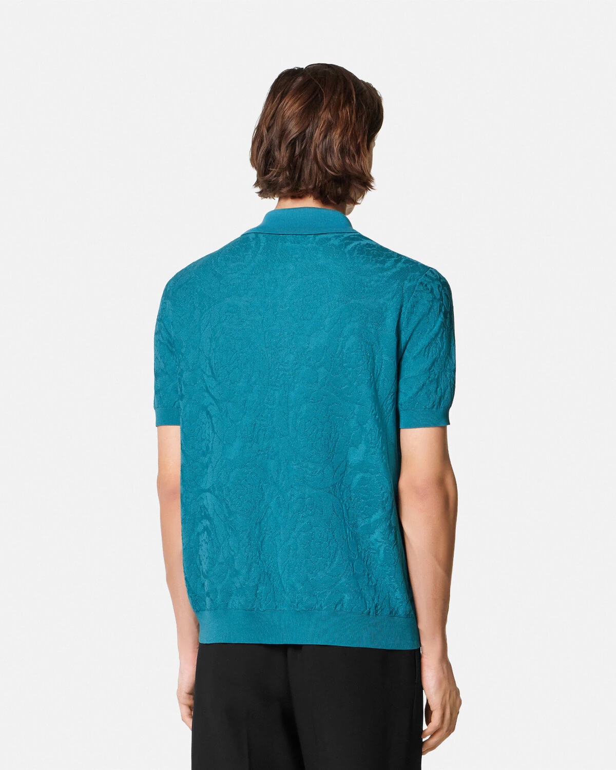 Barocco Knit Polo Shirt - 5