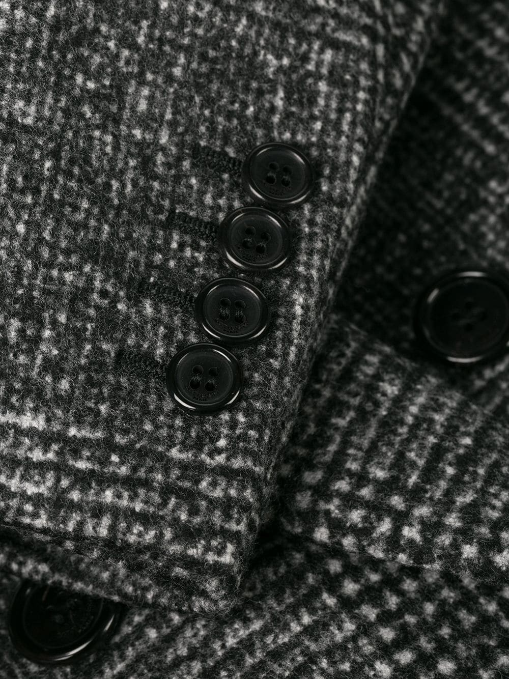 double-breasted tweed blazer - 7
