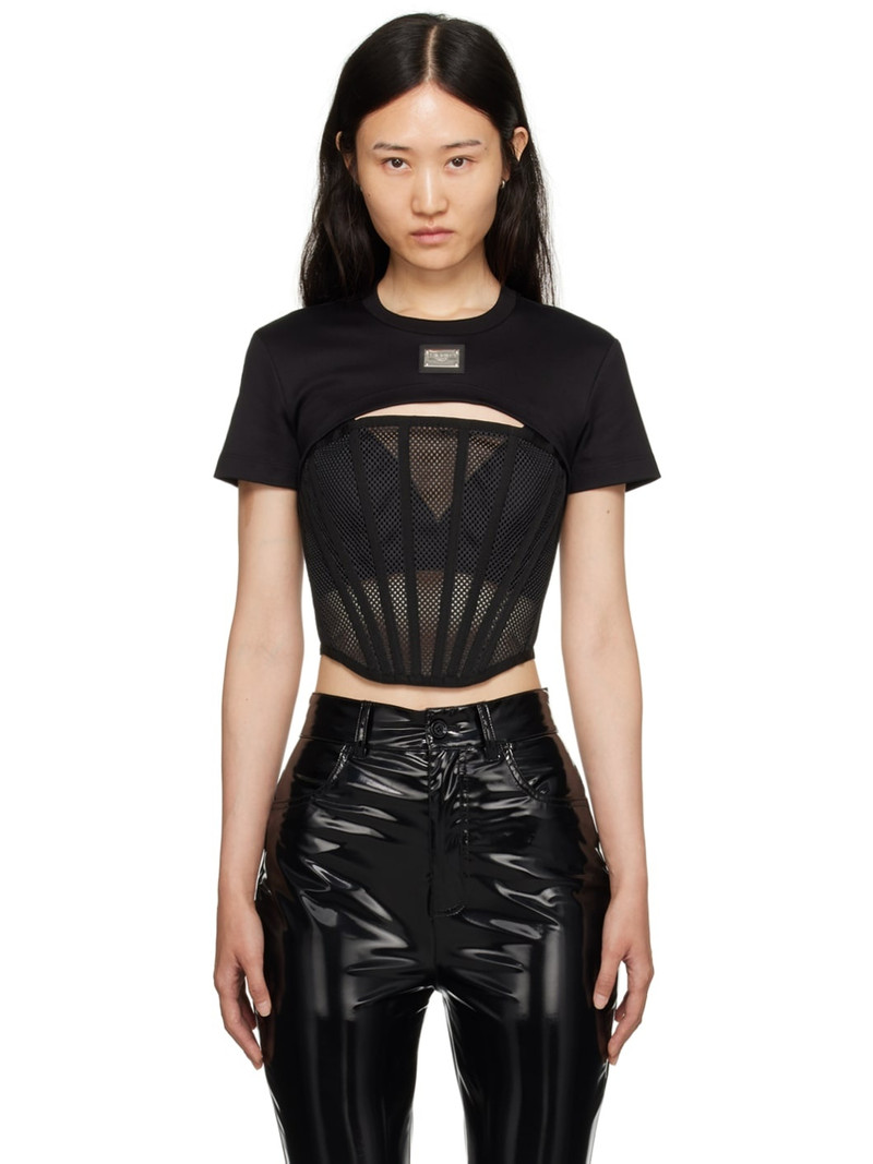 Black Cutout T-Shirt 1