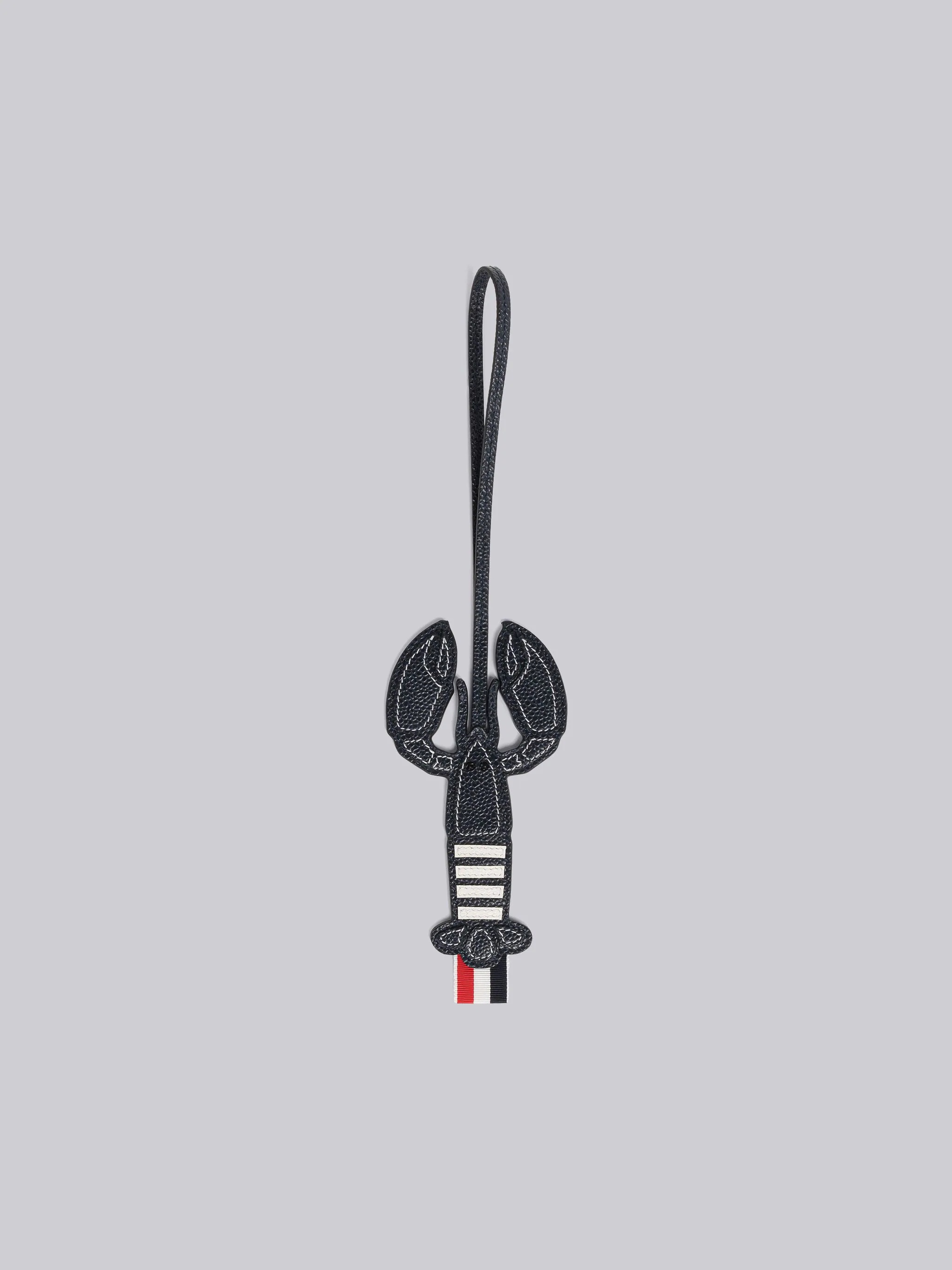 Pebble Grain Leather Lobster Charm - 1