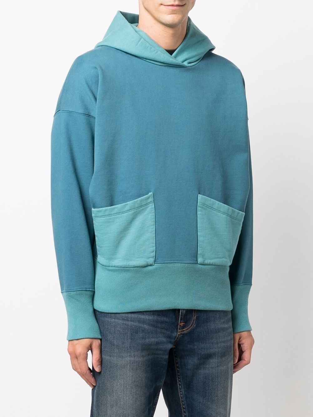 contrast details hoodie - 3