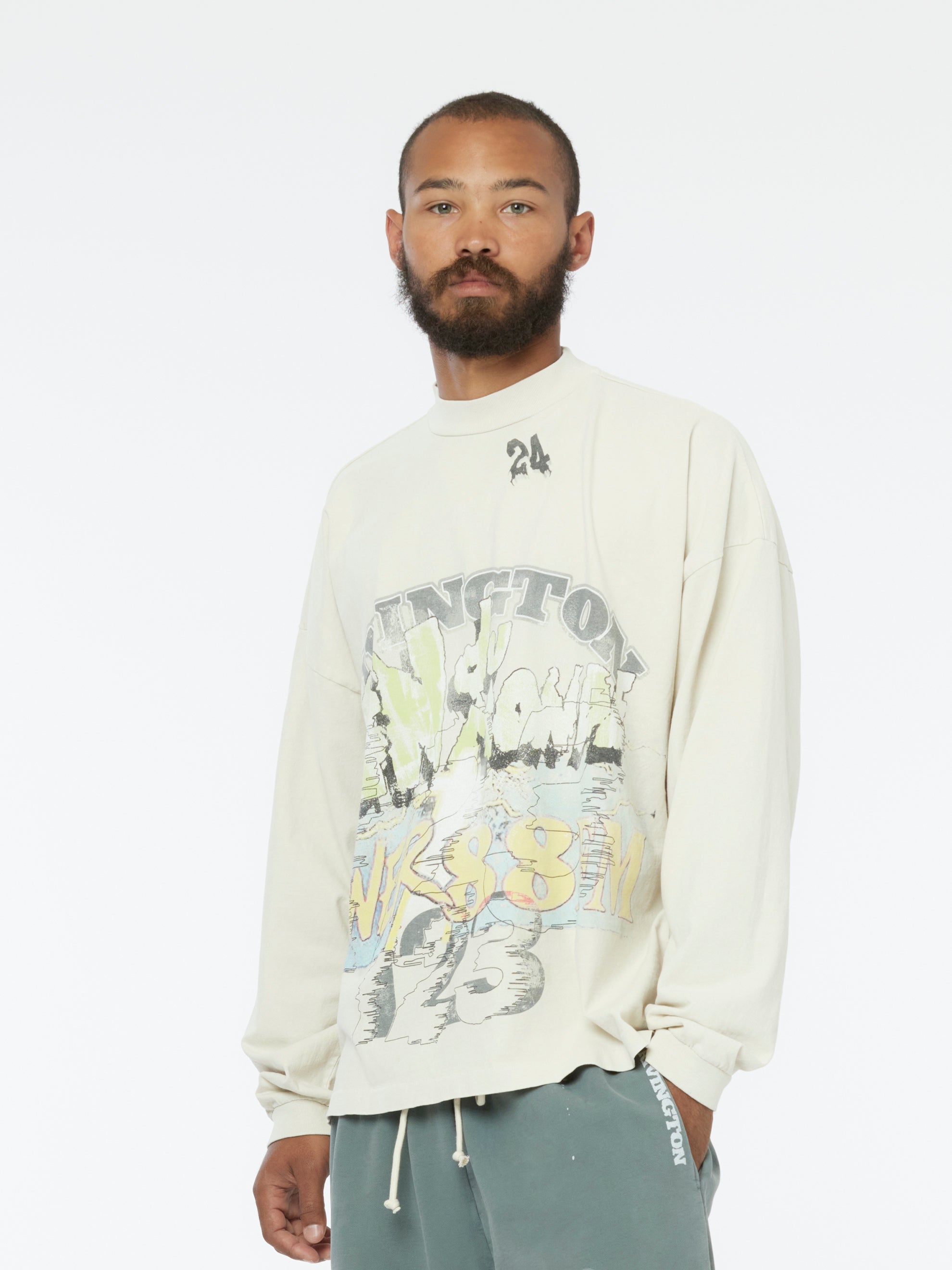 FIN DU MONDE LS TEE (VINTAGE WHITE) - 1