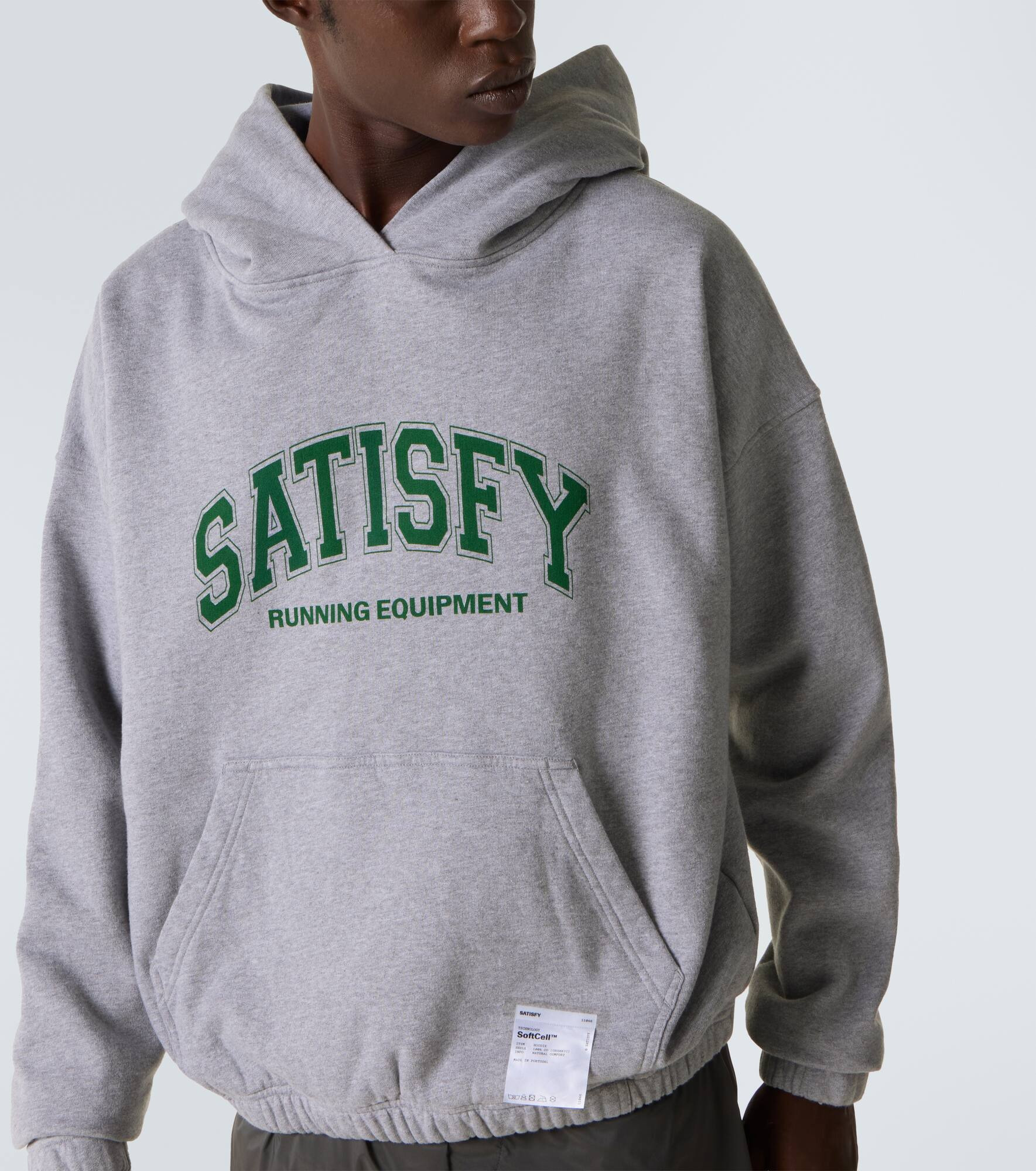 Logo cotton jersey hoodie - 5