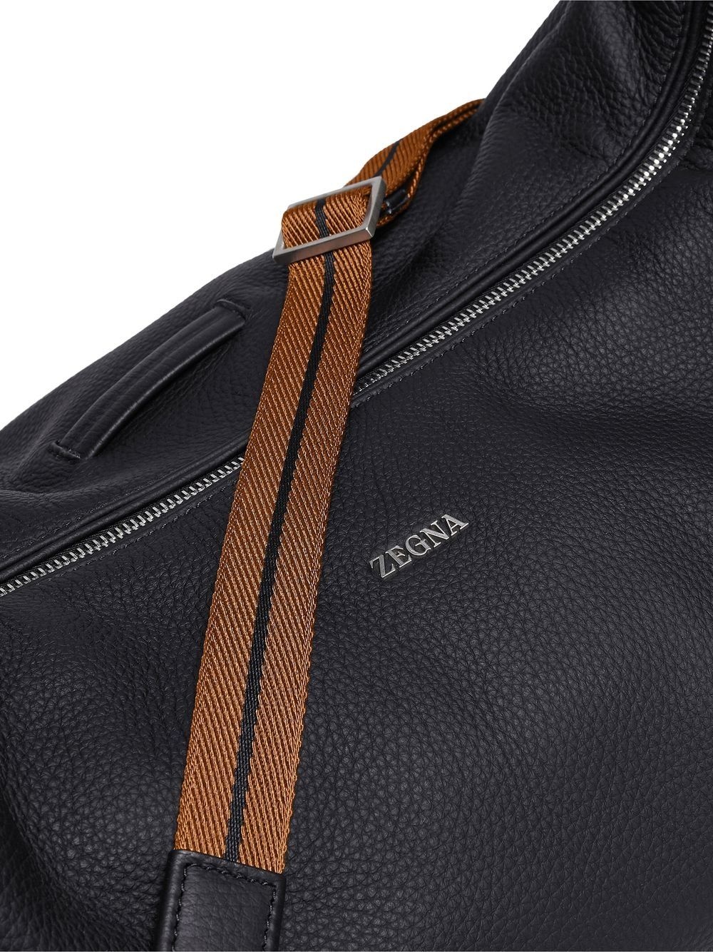 Panorama leather messenger bag - 5
