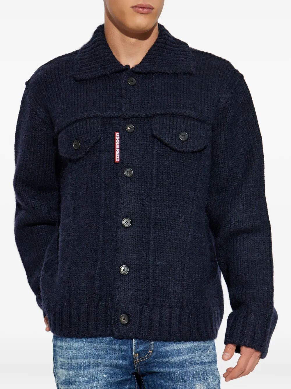 Dsquared2 Men Knit Jean Jacket - 3
