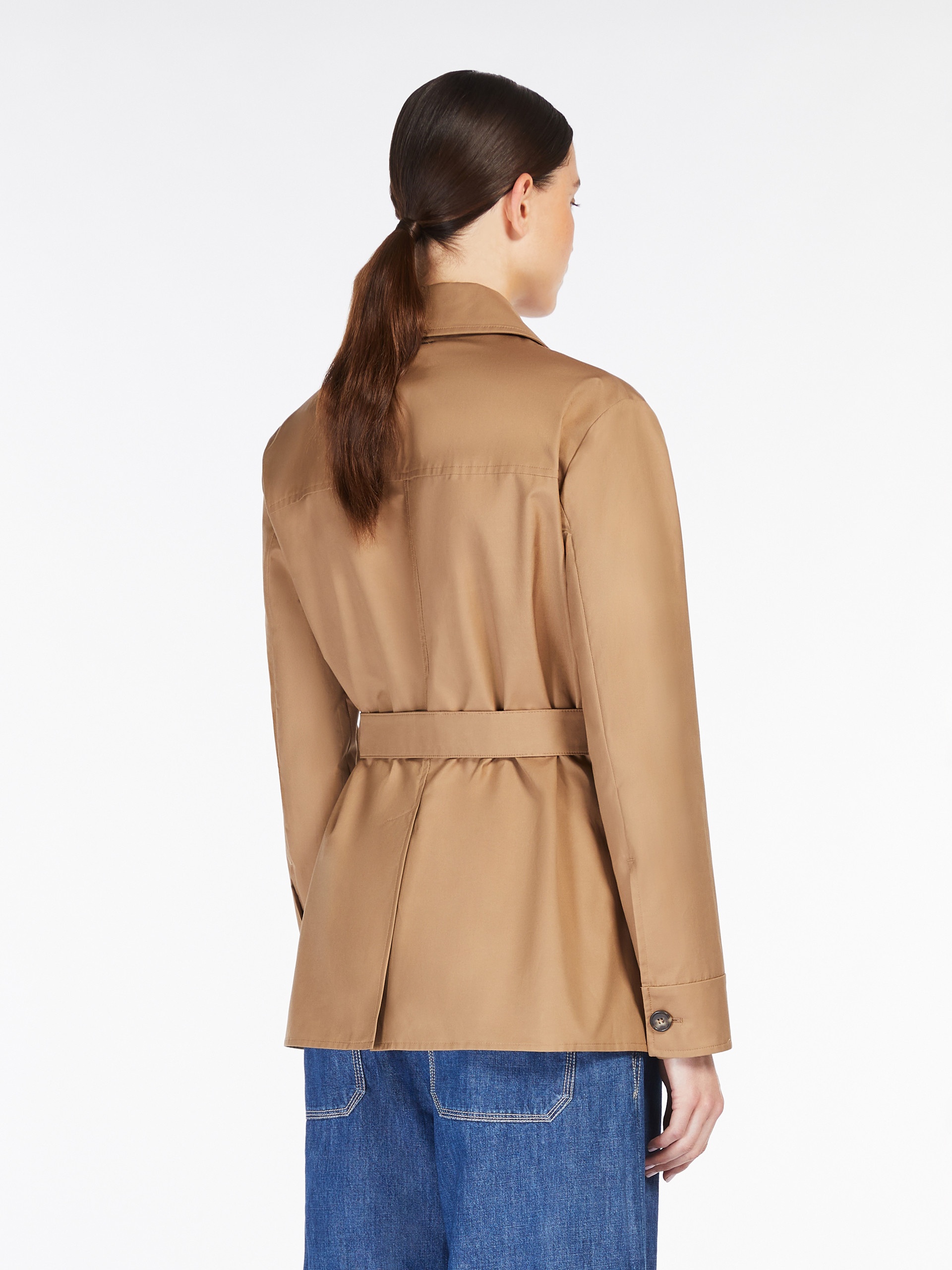 GIULIA Water-repellent cotton belted jacket - 4
