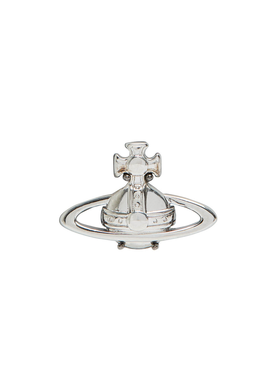 Vivienne Westwood Suzon Rhodium-plated Single Stud Earring - 1