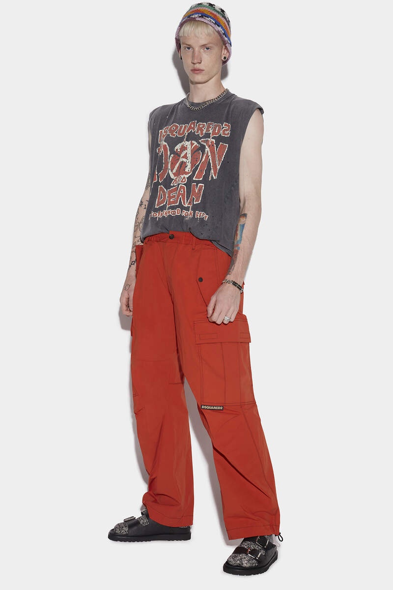 CONTRAST STITCH TROUSERS - 3